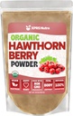XPRS Nutra Organic Hawthorn Berry Powder - Premium USDA Organic Hawthorne Berry Powder per il supporto cardiovascolare - Vegan Friendly Hearth Health Supplement (16 oncia)