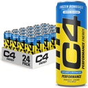 C4 Energy Drink 12oz (Pack of 24) - Bombicella congelata - Zucchero Free Pre Workout Performance Drink senza colori artificiali o dita