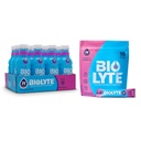 BIOLYTE Electrolyte Drink & IV Hydration Drink Mix - Doctor-Formulated FSA & HSA Electrolytes Liquid, Reidratazione Powder Packets, Chemotherapy must haves for Women & Men - Berry, 12 bottiglie, 16 Sticks