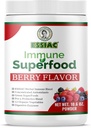Essiac SuperFood per il supporto immunitario 10.6 oz | 12 Verdi organici, Antiossidanti concentrati, Pre e Probiotici | Vegan, Dairy Free, Gluten Free| Non-GMO, Non Aggiunto Zucchero