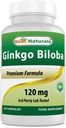 Migliori naturali Ginkgo Biloba 120 mg 120 capsule