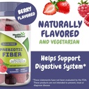 Gummie di fibre prebiotiche aromatizzate a bacca mista - Supporta il sistema digestivo Pulitura, Rilievo di costipazione - Assist con piano di perdita di peso - Grande degustazione e facile da ingoiare