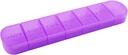 Organizzatore di pillole settimanali, una volta al giorno, 7-giorno contenitore scatola di pillole, viola opaca, grande 7 confronto vitamine caso distributore di pillole per medicina, farmaci, oli di pesce, integratori, capsula, Tablet