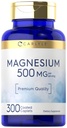 Carlyle Magnesium 500mg | 300 Caplets Coated | Vegetariano, Non OGM e Gluten Supplemento gratuito