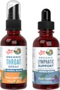 MaryRuth Organics Throat Spray (Unflavored) & Lymphatic Cleanse Drops | USDA Organic, Clean Label Project Verified® | Vitamine per Throat Relief, Immunity & Global Health | Vegan, Gluten Free, Non-G