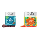 OLLY Addio Stress e Hello Happy Gummy Starter Pack Bundle, Tenere calma, Mood Support, 42 e 60 Conte