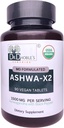 Ashwa X2, Md ha formulato compresse vegane con ingredienti naturali e pepe nero che aumentano la biodisponibilità, 1500mg, No Extract, USDA Organic
