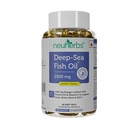 Neuherbs Deep Sea Fish Oil (60 Softgels) Omega 3 Supplemento Triple Strength 2500 Mg per muscolo, articolazioni, cuore e supporto cognitivo | No Fishy Burps con limone Flavour per uomini e donne | (Pack of 1)