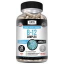 Kaya Naturals B-12 Complex | Integratore Multivitaminico per Donne & Uomini Energia e Metabolismo Booster | Vitamina B-Complex con Biotina, Cholina, Inositol, Folate e Vitamina C - 30 Capsule