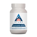 Ayush Erbe Curcumina 97% - Integratori Curcumina, Premium Supplemento di radice curcuma, Curcuminoidi per donne e uomini, Adulti, Supporto misto Premium, Forza & Vitalità - 90 capsule vegetariane (1 Conte)