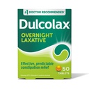Dulcolax Stimulant Laxative Tablets, Predictable & Effective Constipation Relief, Relieve Straining & Bloating, Bisacodyl 5 mg, 50 Count