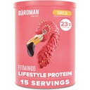 BIRDMAN Fitmingo Vegan Protein Powder with Inositol, Collagen Boosters, Acido Ialuronico e Vitamine | Carbo basso, Dairy Free, Calorie bassa | 23g Plant Based Blueberry Protein Powder with Myo-Inositol
