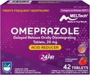 Rite Aid Omeprazole Delayed Release Tablets disintegranti oralmente, aroma di fragola, 20 mg – 42 conte, Riduttore di acido e Rilievo di bruciore