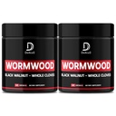 Capsule Wormwood - 12 Erbe Frullate Noce Nera, Cloves, Ginger, Turchese, Cannella, Mela, Quassia - 2 Confezione 50 Capsule