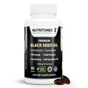 Olio di semi nero 3% Thymoquinone Standardizzato – Studi clinici, Grado USP, Nigella Sativa ThymoQuin, Non OGM – 60 Softgels