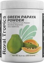 Royal Tropics Polvere di Papaya verde. Enzimi per il supporto digestivo.