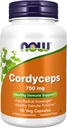 NOW Integratori alimentari, Cordyceps (Cordyceps sinensis)750 mg, Supporto immunitario sano*, 90 capsule di Veg