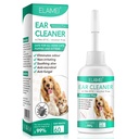 Ear Cleaner per cani, Cani trattamento infezione orecchio - Supporta l'infezione del lievito del cane lenitivo, Soothes prurito & Orecchie infiammate, odore orecchio, Pet Ear Care Supplemento per cani piccoli, medi e grandi - 60ml