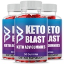 (3 Pack) Keto Blast Gummies, Forza massima, Gomma originale Keto Blast, Formula avanzata, Alimentazione di 3 mesi