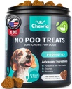 No Poo Chewables for Dogs - Probiotics for Digestive Health with Enzymes - Coprophagia Deterrent - Canine Stool Eating Deterrent - Digestivo, Dental, Gut & Immune Health - Nessun Poop Eating