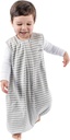 Woolino 4 Stagione Baby Sleep Bag with feet, Merino Wool and Organic Cotton Walker Sleep Bag Sack, Toddler Sleeping Bag, 18-36m, Grigio