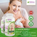 Integratore di allattamento Supporto per latte materno aumentato, Lattazione Supplemento capsule con latte Thistle Organic Fenugreek Seeds, Moringa Powder, Breastmilk Postnatal Vitamin Per le madri.
