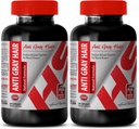 Folic Acid Organic - Anti Gray Hair Natural Formula - Aiuta a promuovere la salute della pelle (2 bottiglie)
