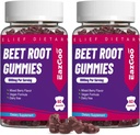 Gummie di radice di barbabietola, Chews morbido radice di barbabietola con radice di barbabietola, Estratto di semi di uva e polvere di radice di barbabietola, Vegan, Non OGM, 120 Conte