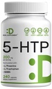 Supplemento 5HTP 200mg Per Serving, 240 Capsule, 98% Estratto di semi di Griffonia Derived Africa | 4 in 1 Formula | Plus Active L Theanine, L Tryptophan, & GABA | Supplemento di supporto per il rilassamento