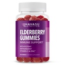Sambucus Elderberry Gummies per adulti - Integratore di supporto immunitario con vitamina C e zinco - Formula potenziata per la difesa quotidiana - 60 conteggio, 1 mese di fornitura, aroma di berbino - benessere conveniente
