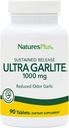 NaturesPlus Ultra Garlite 1000 mg - 90 compresse - Aglio ridotto dell'odore - Supporto nutrizionale per la difesa e la salute immunitaria gratuiti - Rilascio prolungato - 90 Serve