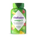 Vitafusion Omega-3 Gummy Vitamine, Berry Lemonade aromaed, Vitamine di salute del cuore(1) Con Omega 3 EPA/DHA e Vitamine A, C, D ed E, America Numero 1 Vitamina Marca, 60 giorni di alimentazione, 120 Conte