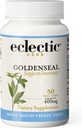 ECLECTIC INSTITUTE Raw Freeze-Dried Goldenseal Capsules | Supporta Funzione Immune | Supporta Sinusi Sani | Supporta Mucous Membrane Health | 50 CT (400mg)