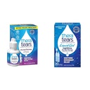 TheraTears Dry Eye Therapy Lubricating Gocce per occhi secchi, 1 fl oz Bottiglia Twin Pack, (2 x 30mL Bottiglie) & Liquid Gel Nighttime Lubrificante collirio per occhi secchi, Vial mono-Use, 30 Conte