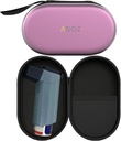 AGOZ Asthma Inhaler caso cerniera custodia protettiva medica con cinturino da polso (Purple)