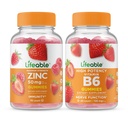 Zinco vitale 50mg + Vitamina B6, Gummies Bundle - Grande Degustazione, Integratore di vitamina, Senza glutine, OGM Libero, Gomma masticabile