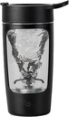 Bottiglia di frullatore elettrico, bottiglie di frullatore per miscele di proteine, | Tritan | BPA Free| Miscelatore portatile, Coppe di Shake ricaricabili e sigilli di sostituzione del melo, 22 oz (nero)