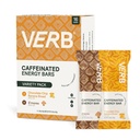 Verb Caffeinated Energy Bars Variety Pack - 2 Delicious Flavors (26g, Confezione da 16) 110-Calorie Delicious Low Sugar Energy Bar, Vegan & Gluten Free On-the Go Snack con 80mg Green Tea Caffeine