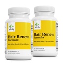 Terry Naturally Hair Renew Formula - Integratore di supporto per la crescita dei capelli con Biotin & Folic Acid - Olio per semi di miglio per il supporto di produzione della cheatina - 60 Softgels, 2 Pack
