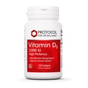 Protocollo Vitamina D3 2.000 UI - Supporto immunitario, Bones sano e denti - 120 Softgels