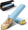 Premium organizzatore di pillole settimanali, 7-Giorni caso di pillole compatte per il borsellino, scatola di alluminio leggero oro per vitamine, medicina, integratori, regalo di benessere di lusso