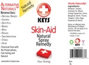 Chiavi Skin-Aid Vegan, Chimica-Free, Tutti Natural Antiseptic Analgesic Spray Therapy Remedy, Fast Acting Pharmaceutical Grade ingredienti in Proporzioni terapeutiche, No Lidocaine, 2 once