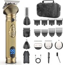 Cuscinetto Trimmer per gli uomini, Viaggi Rasoi elettrici per gli uomini con caso, Clipper per capelli senza cordone, Mens Grooming Kit per Mustache Body Nose Face - 180 Mins Shaving, Regali per Lui & Padre