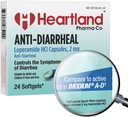 Loperamide cloridrato 2mg | Medicina anti-Diarrheal | Medicina anti-Gas | Blister Pack | USA Prodotto | 24 Softgels