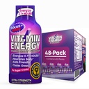 Vitamin Energy Focus+ Extra Strength Energy Shot Berry 48 Pack, 260mg Natural Caffeine, B-Vitamins, CoQ10, Aminoacidi, Focus, Produttività & Clarity, Zero Sugar, Gluten-Free, 1.93 fl oz