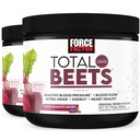 Fattore di Forza Bevande Totale Bevo Polvere Superfood con Nitrati per sostenere la Circolazione, Ossido Nitrico, Energia, Endurance e Stamina, Cardiovascolare supplemento di salute del cuore, 60 Serve, 2-Pack