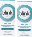 Blink Lacrime Lubrificanti Gocce Occhiali (Occhio Asciugato di Mini-Moderato), 0.5 FL OZ (15 ml) - 2-Pack