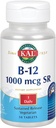 KAL B-12 1000 mcg rilascio prolungato | Metabolismo sano, energia, Nerve & Red Blood Cell Support | Vegetariano | Lab verificato | 50 compresse