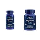 Brain & Heart Health Folate e Magnesio Supplemento Bundle, 100 compresse e 100 capsule