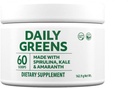 Polvere di mercato America con Spirulina, Kale, Alfalfa, erba di grano, erba di orzo, Spiny Amaranth, Spinach, Broccoli, barbabietola, frutti di ciliegia, radice di carota, radice di zenzero, Bacillus coagulans